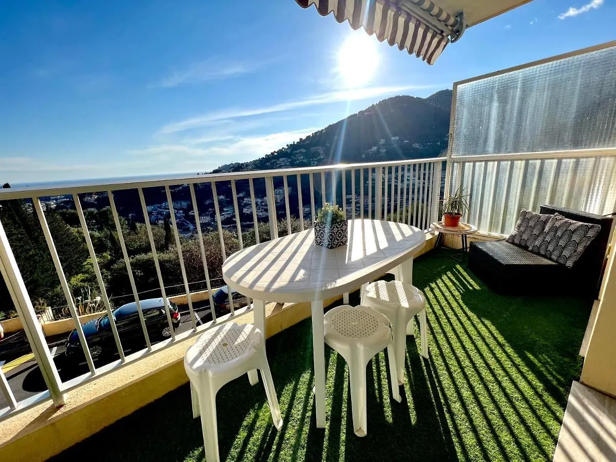 公寓 Le Best View, Climatise Vue Mer Panoramique, Parking Gratuit, Wifi 芒通 法国